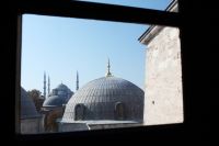 Sultanahmet Camii z okna Hagia Sofia 